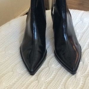 ZARA NWOT BLACK WEDGE BOOT